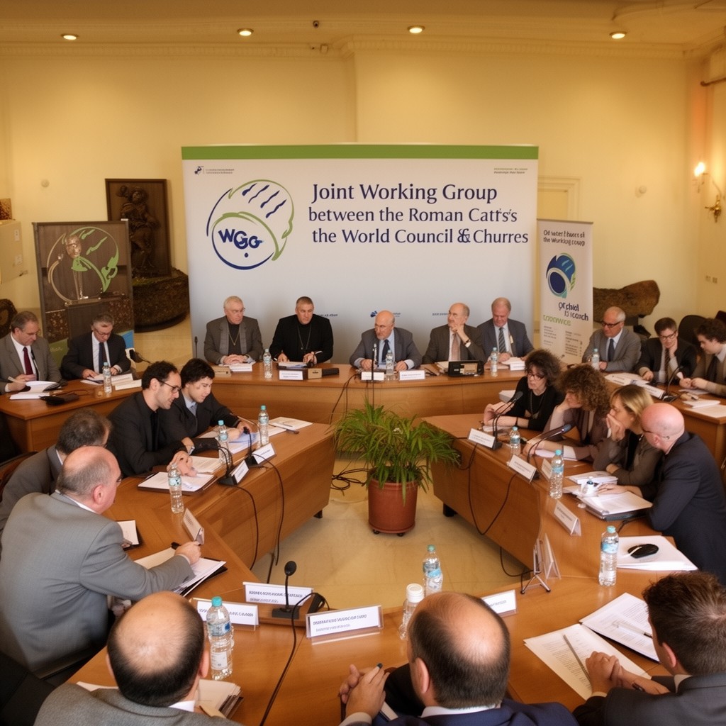 AI-generated illustration of Joint Working Group between the Roman Catholic Church and the World Council of Churches