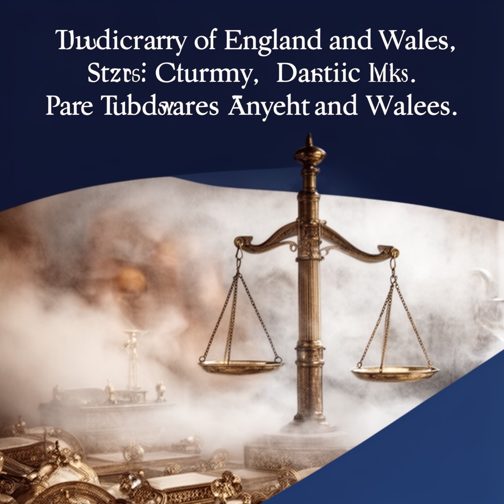 AI-generated illustration of judiciary of England and Wales
