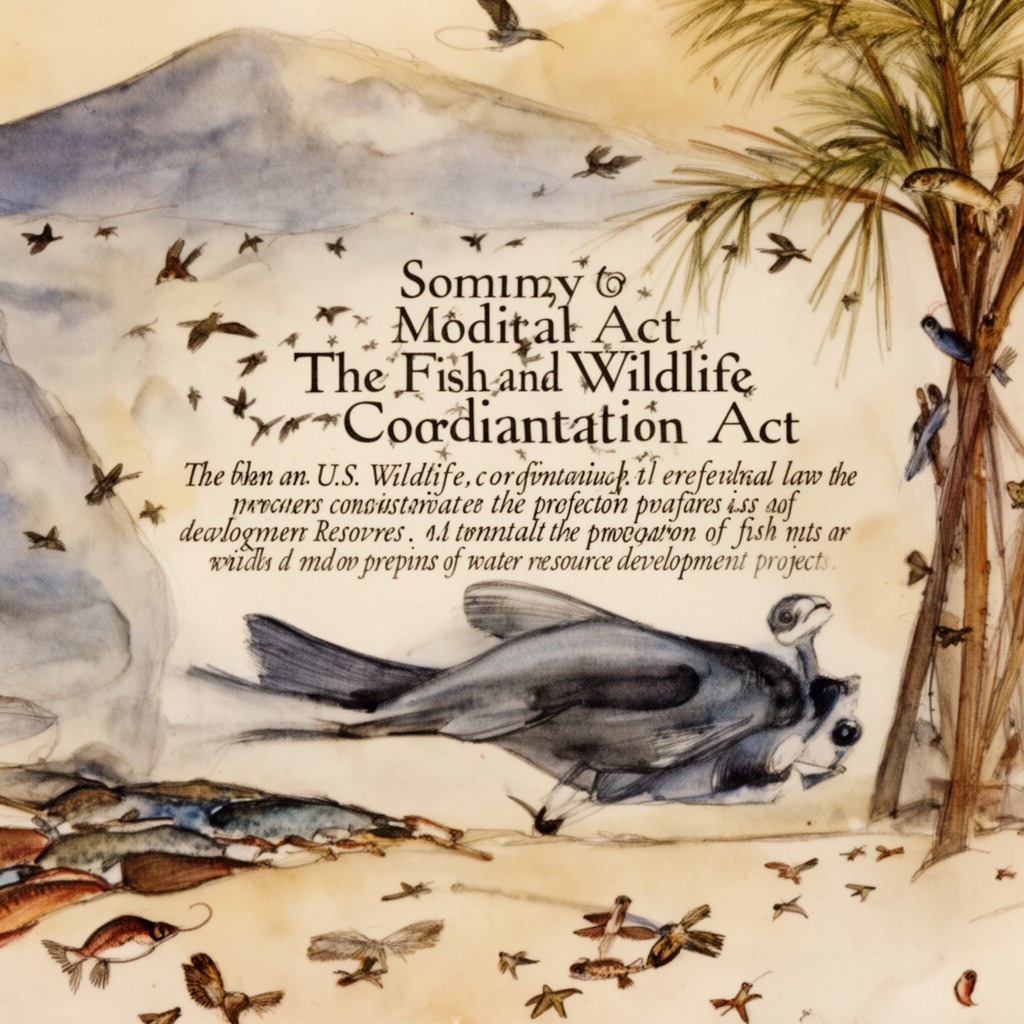 AI-generated illustration of Fish and Wildlife Coordination Act