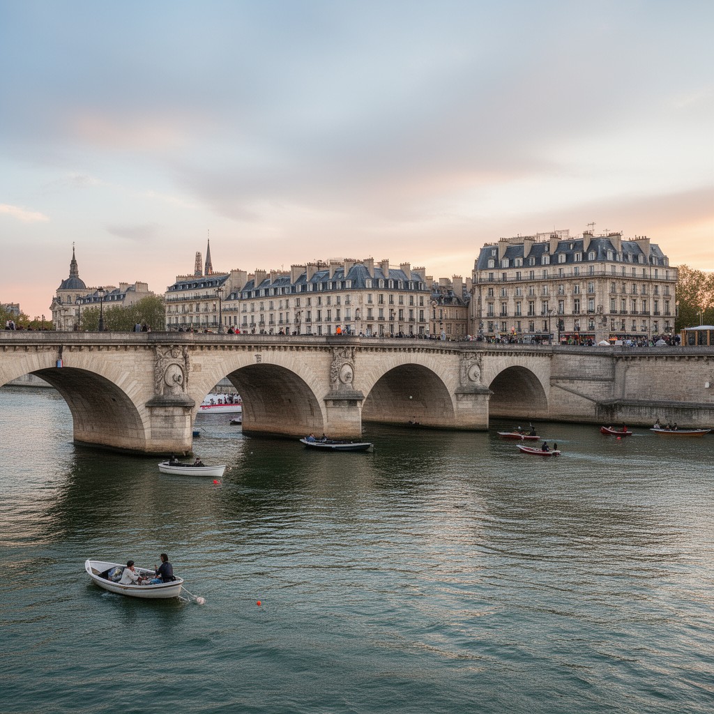 AI-generated illustration of Pont Neuf