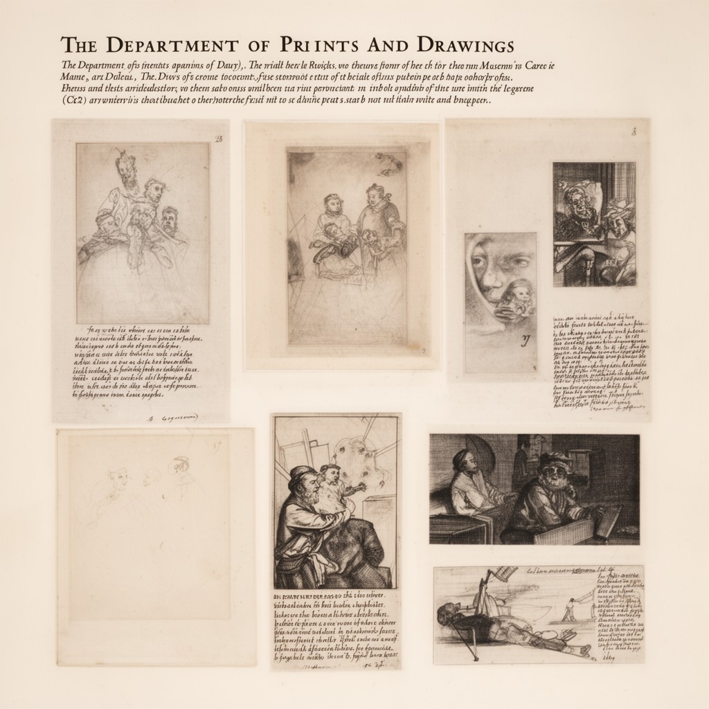 AI-generated illustration of Department of Prints and Drawings
