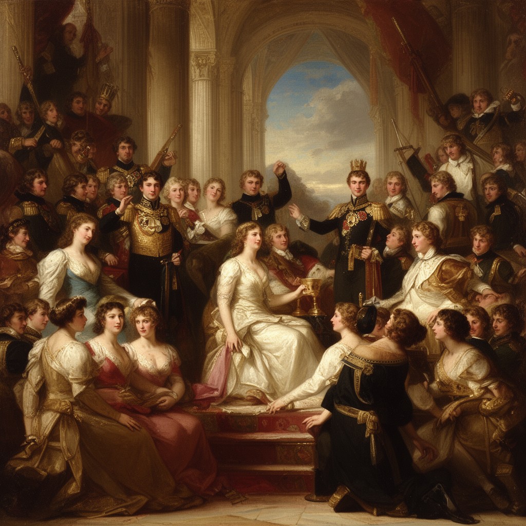 AI-generated illustration of The Coronation of Napoleon