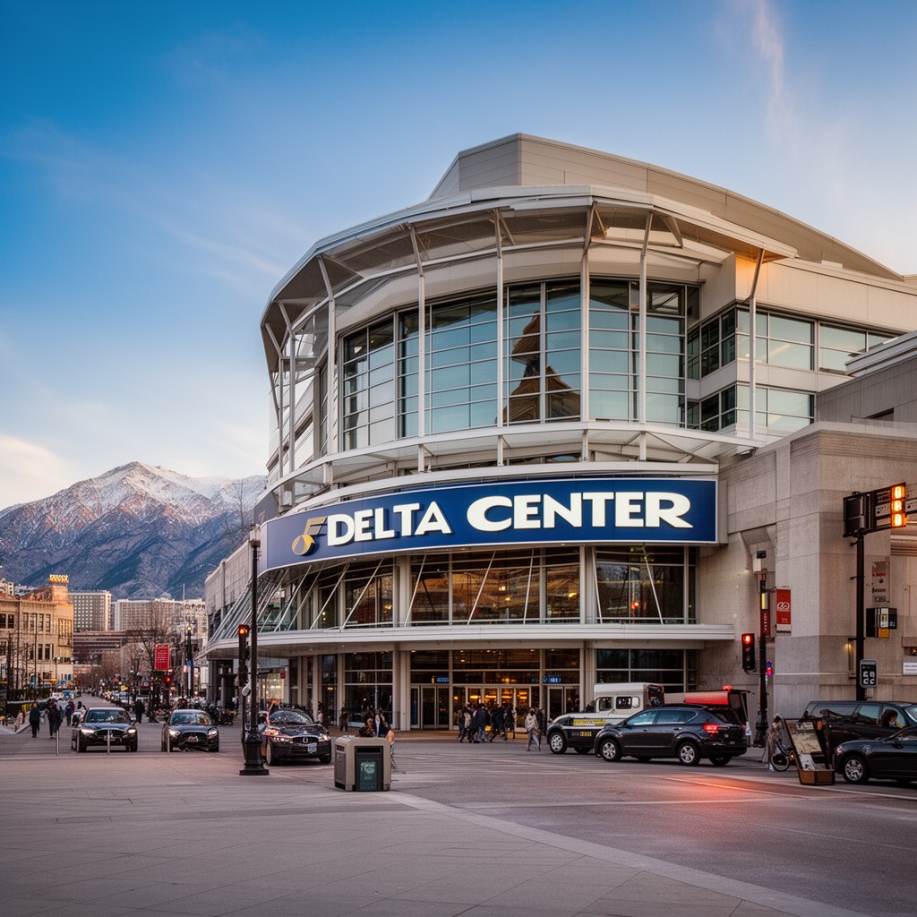AI-generated illustration of Delta Center