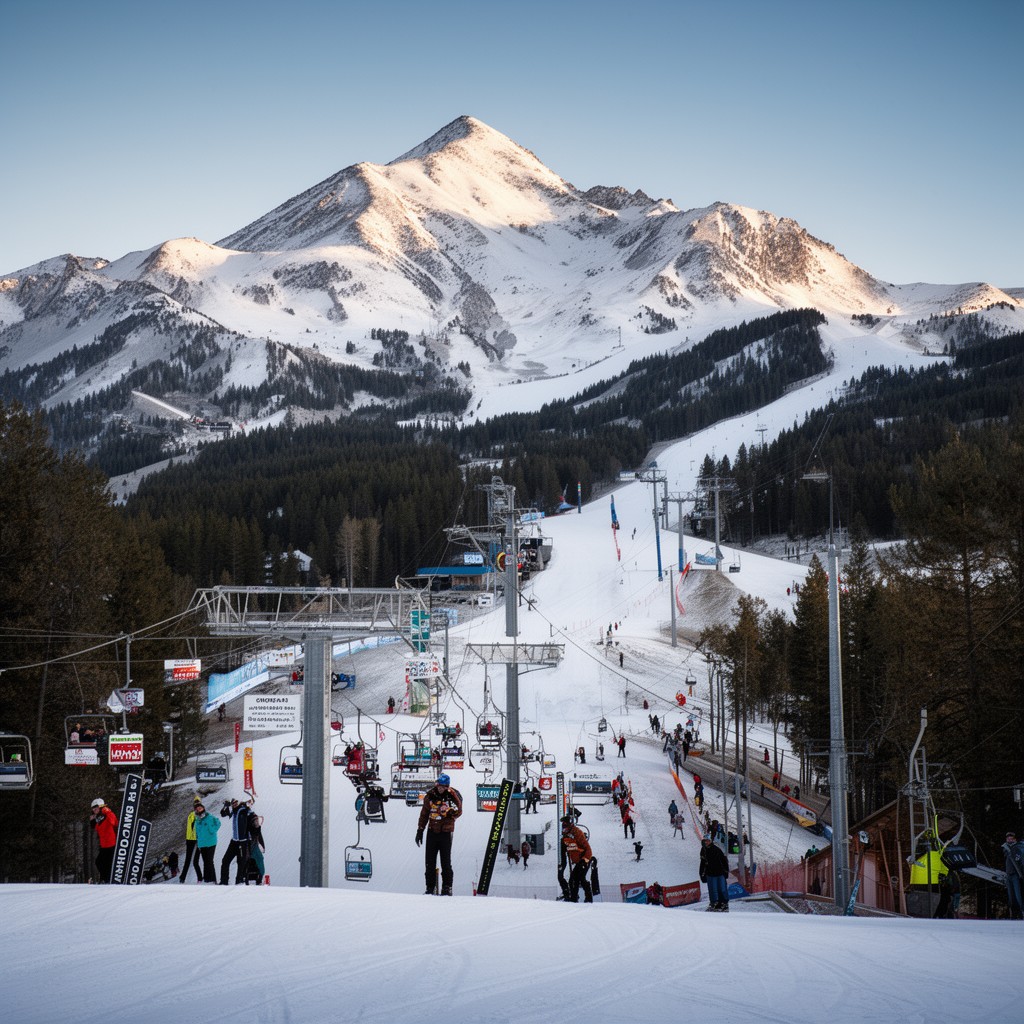 AI-generated illustration of Snowbasin