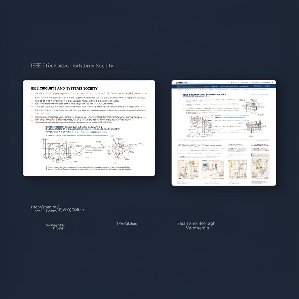 AI-generated illustration of IEEE Circuits and Systems Society