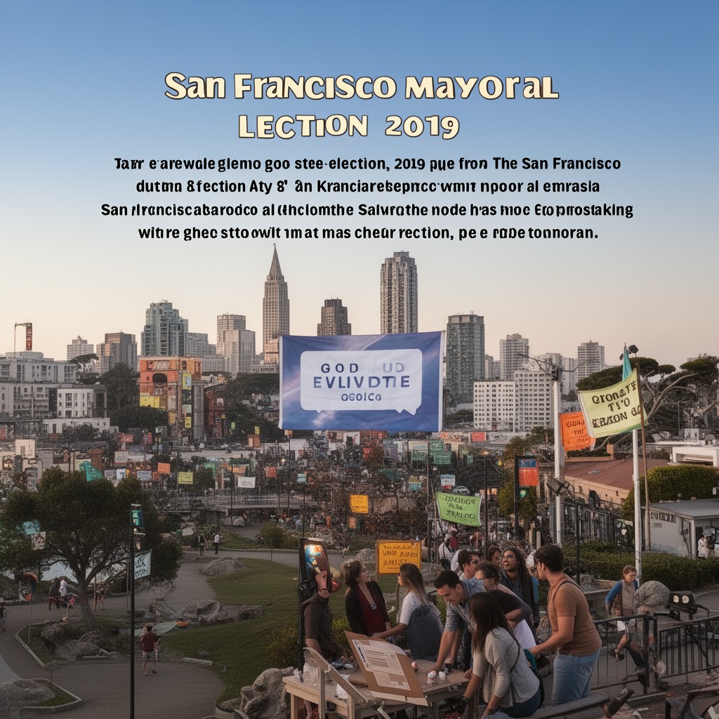 AI-generated illustration of San Francisco mayoral election, 2019