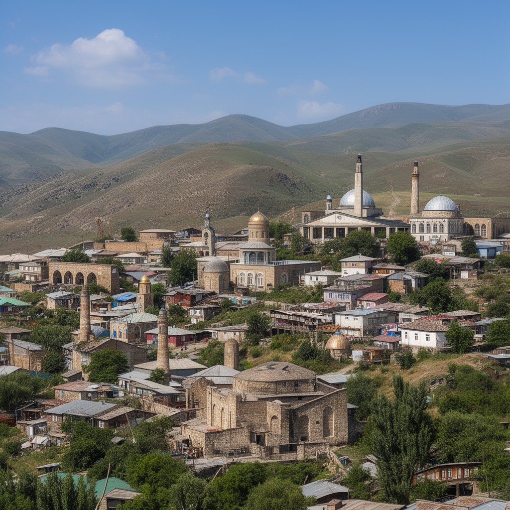 AI-generated illustration of Quba region of Azerbaijan