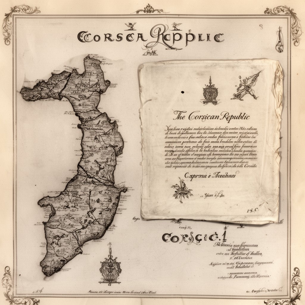 AI-generated illustration of Corsican Republic