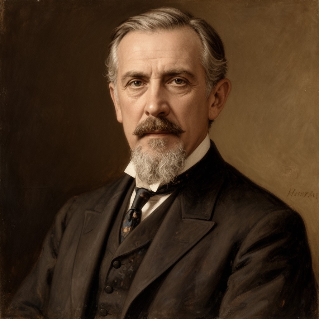 AI-generated illustration of Cornelius Vanderbilt II