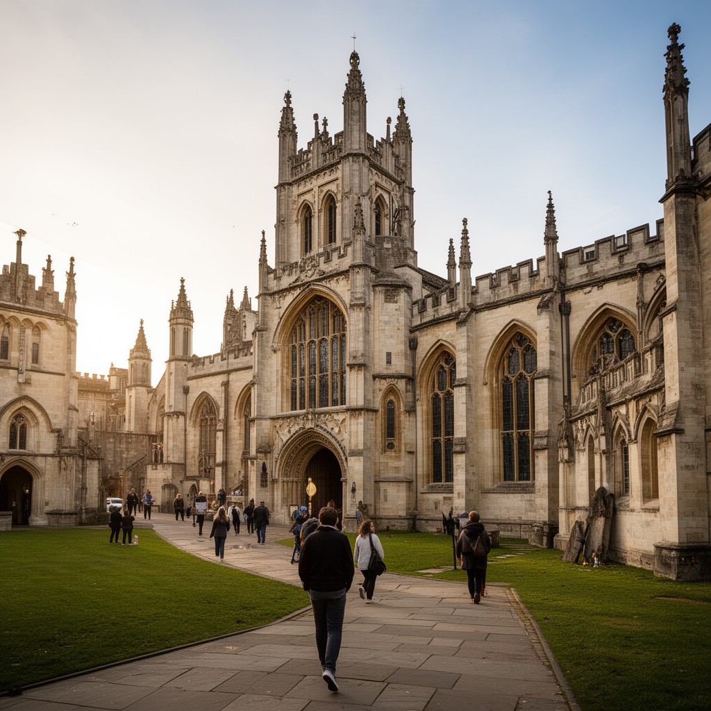 AI-generated illustration of Christ Church, Oxford