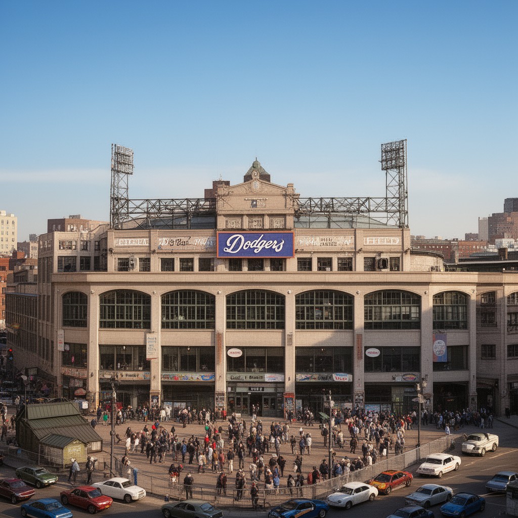 AI-generated illustration of Ebbets Field