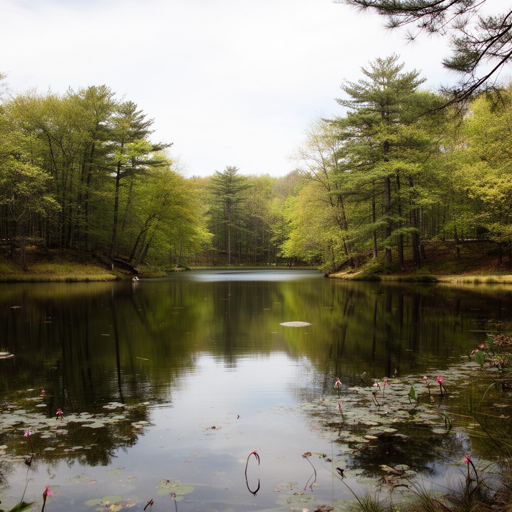 AI-generated illustration of Walden Pond (Lynn)