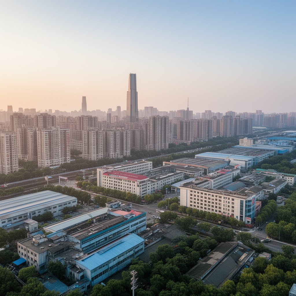 AI-generated illustration of Minhang District