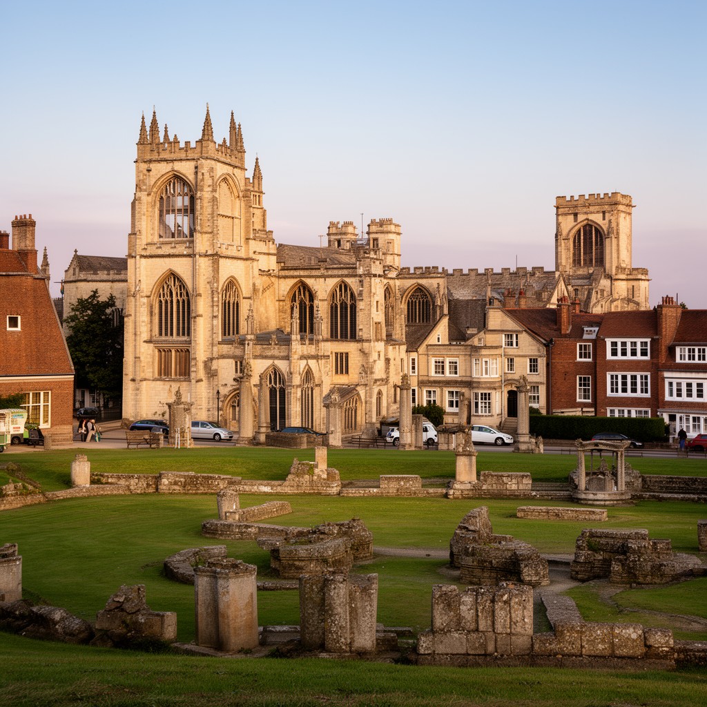 AI-generated illustration of St Albans, Hertfordshire