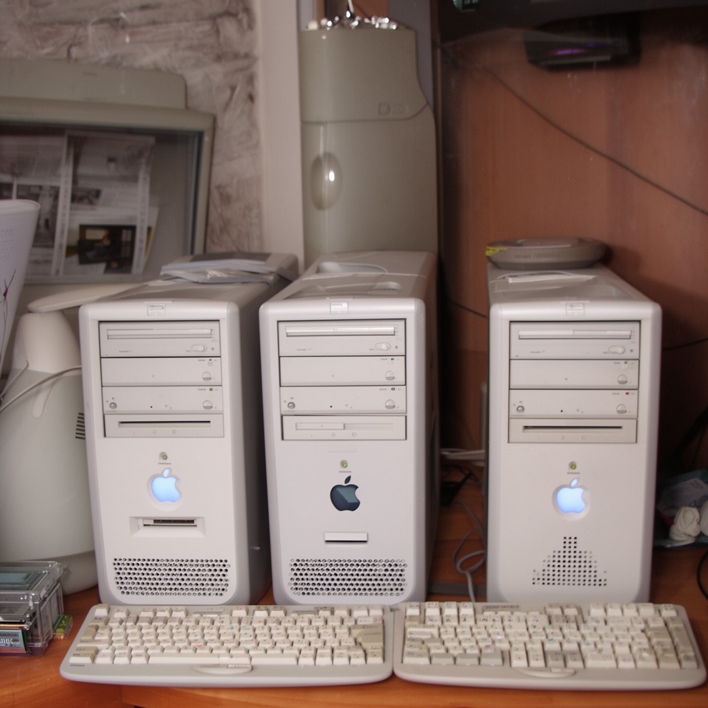 AI-generated illustration of Power Macintosh series