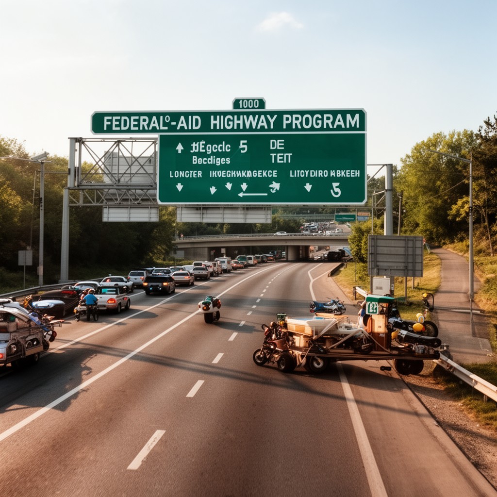 AI-generated illustration of Federal-aid Highway Program