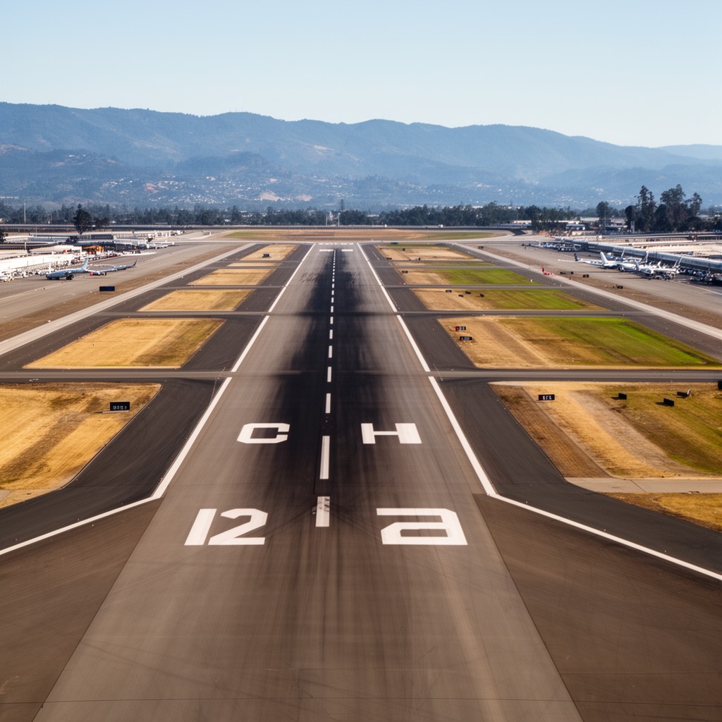AI-generated illustration of Runway 12L/30R