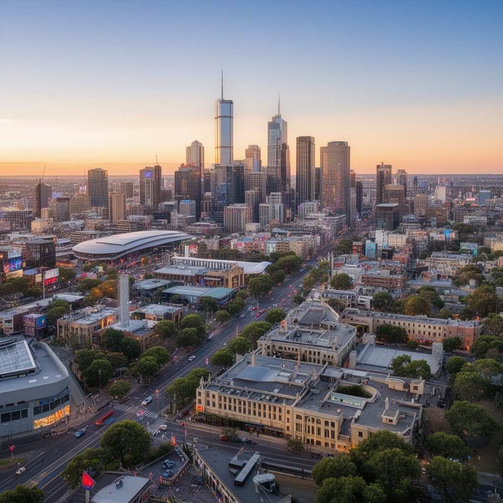 AI-generated illustration of Melbourne