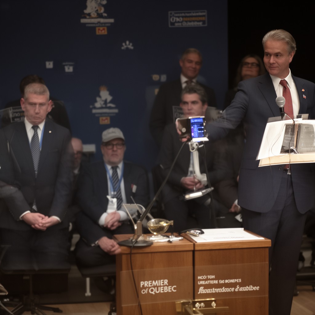 AI-generated illustration of Premier of Quebec
