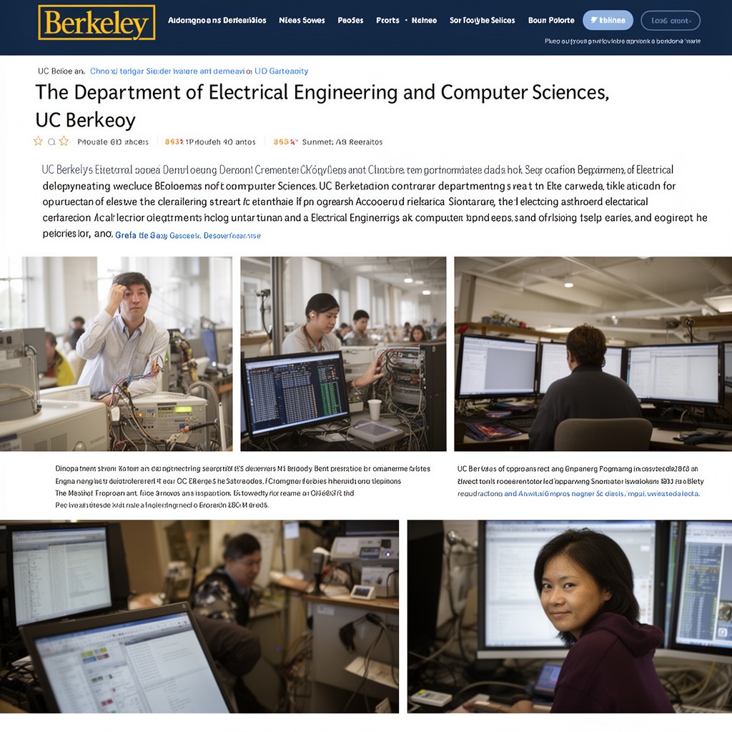 AI-generated illustration of Department of Electrical Engineering and Computer Sciences, UC Berkeley