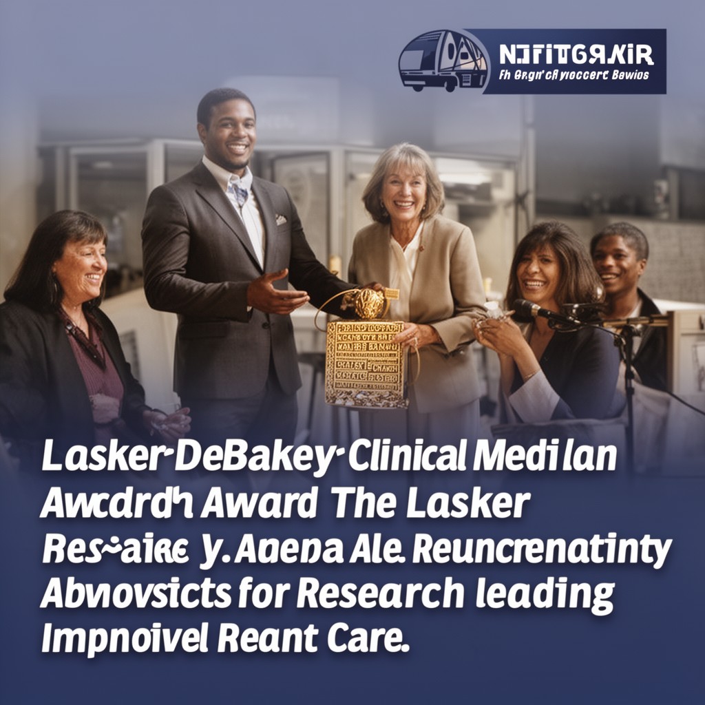 AI-generated illustration of Lasker~DeBakey Clinical Medical Research Award