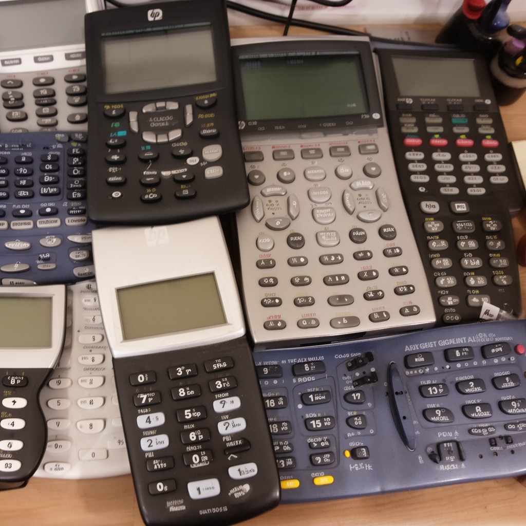 AI-generated illustration of HP calculators