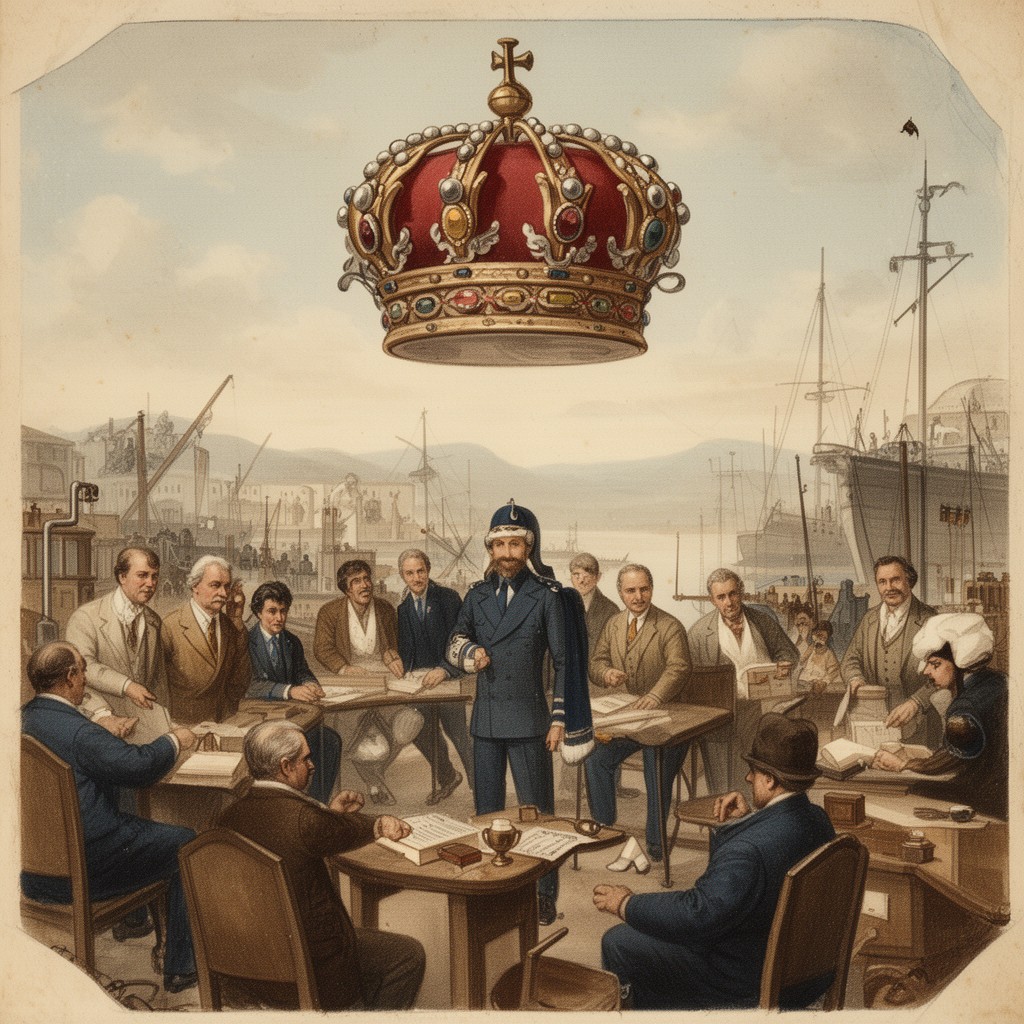 AI-generated illustration of Crown colony