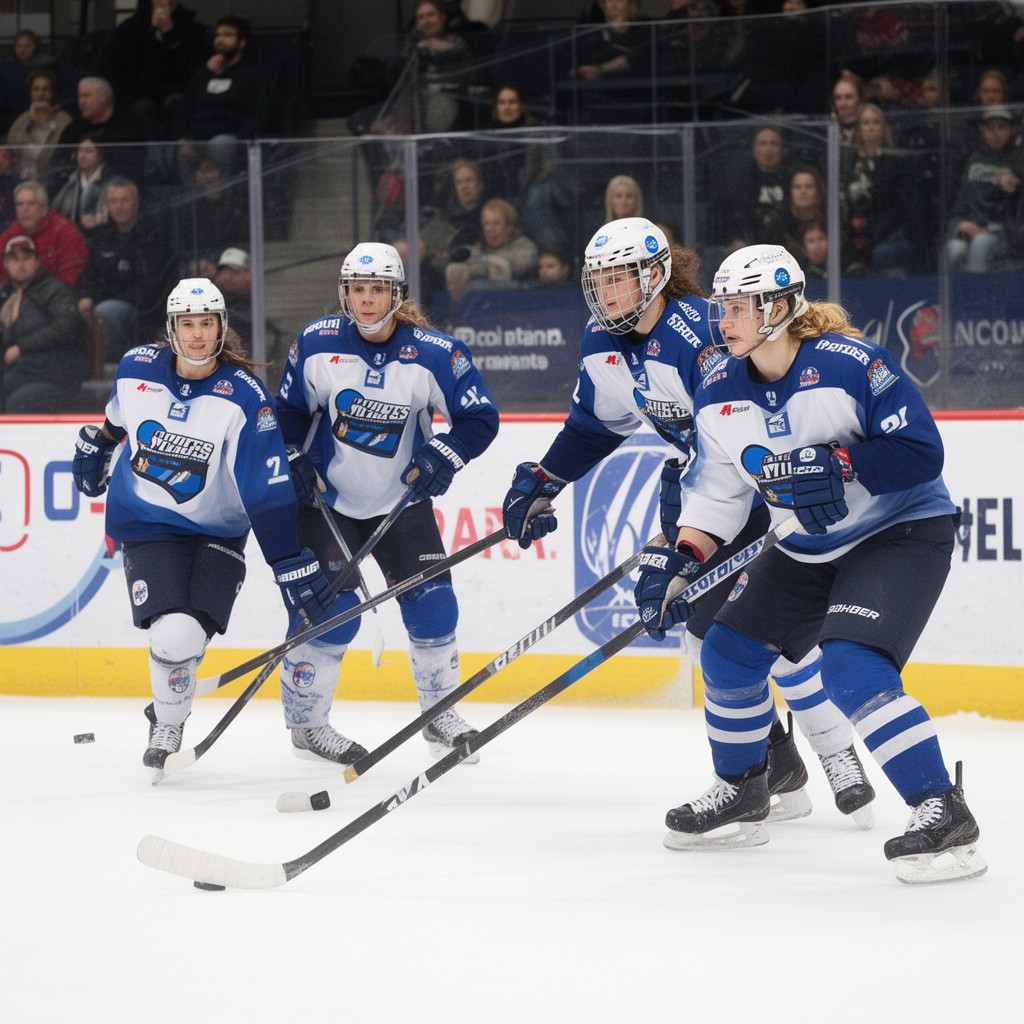 AI-generated illustration of NCAA women’s ice hockey tournament