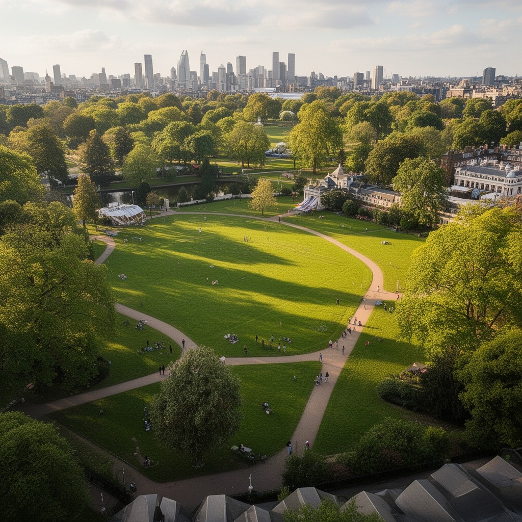 AI-generated illustration of Regent's Park, London