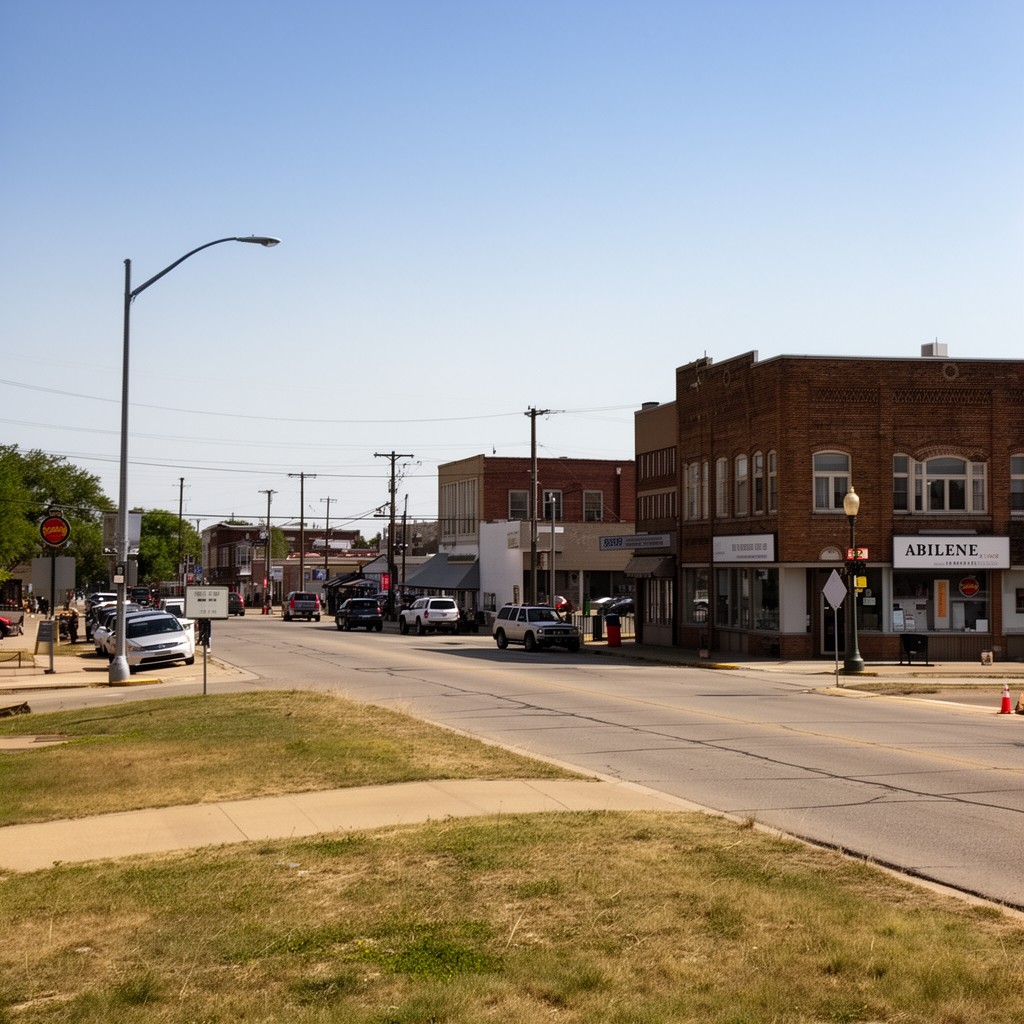 AI-generated illustration of Abilene, Kansas, United States