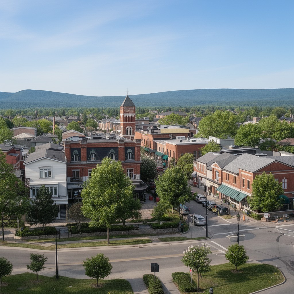 AI-generated illustration of Newmarket, Ontario