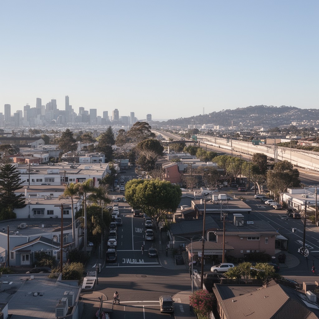 AI-generated illustration of Millbrae