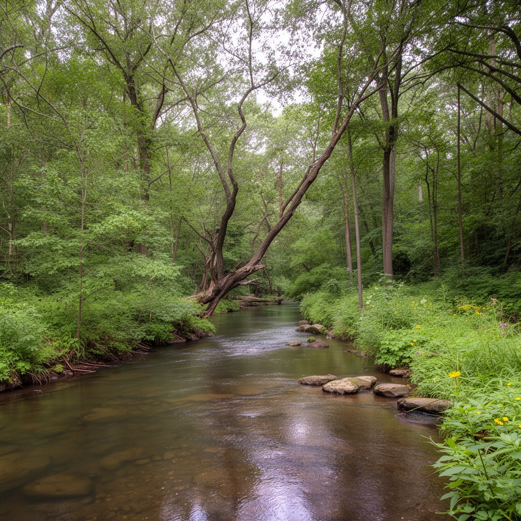 AI-generated illustration of Millstone River
