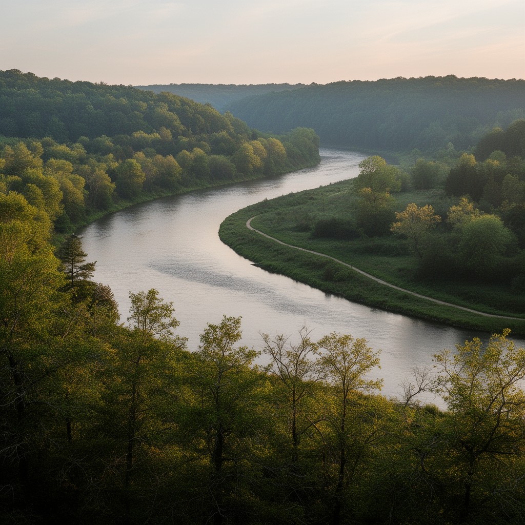 AI-generated illustration of Susquehanna River