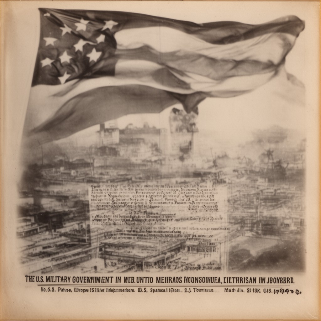 AI-generated illustration of U.S. Military Government in Cuba