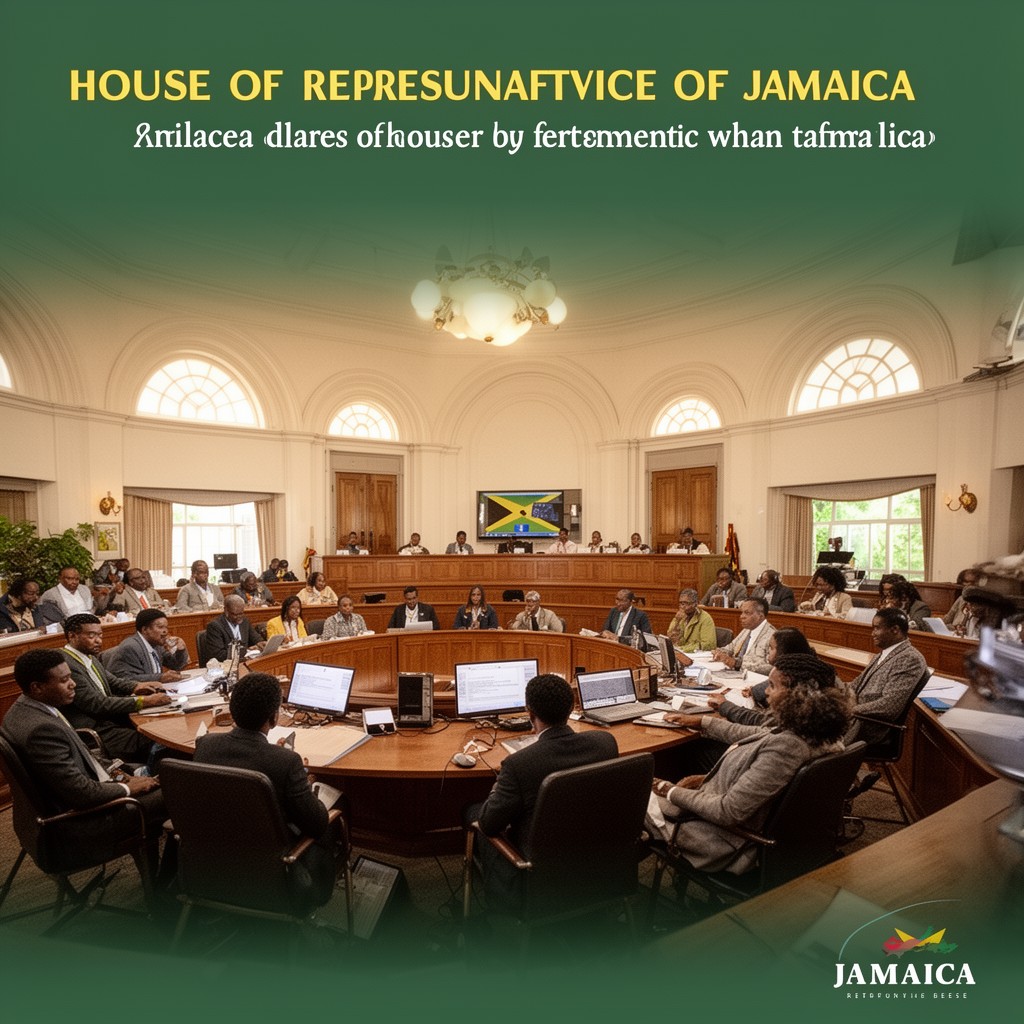 AI-generated illustration of House of Representatives of Jamaica