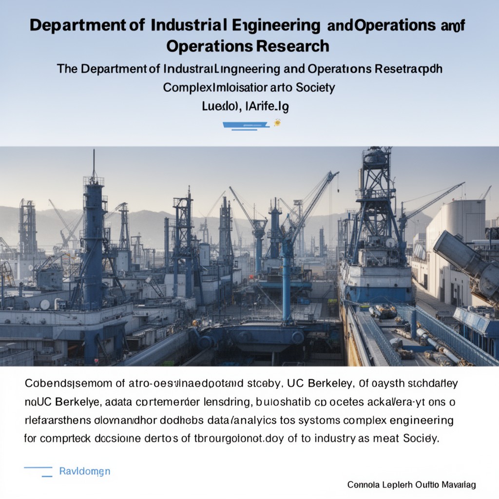 AI-generated illustration of Department of Industrial Engineering and Operations Research, UC Berkeley