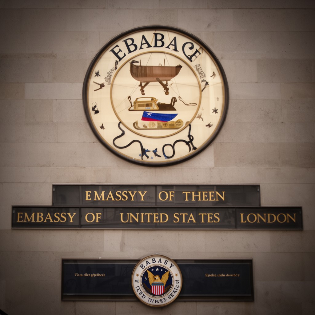 AI-generated illustration of Embassy of the United States in London
