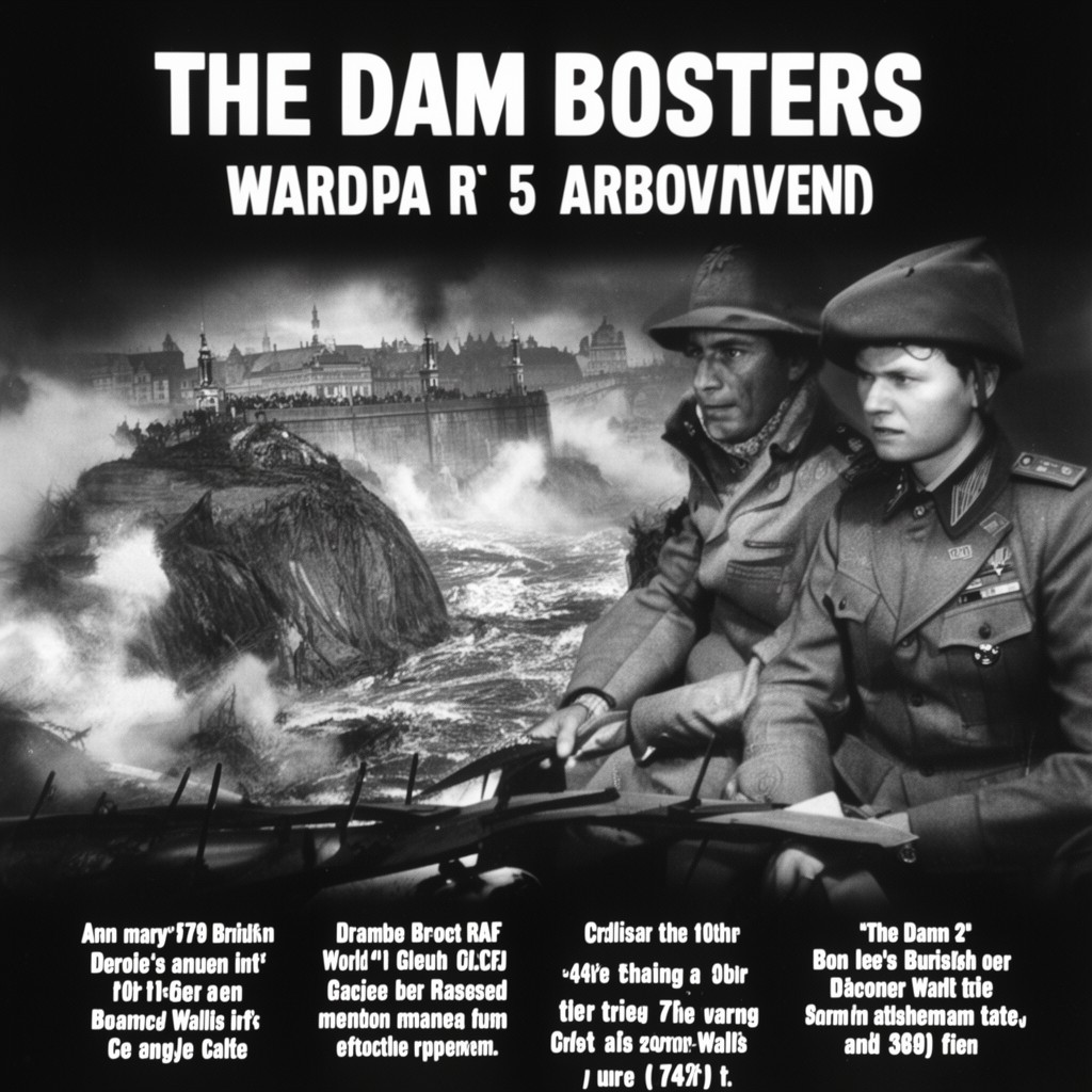 AI-generated illustration of The Dam Busters (1955 film)