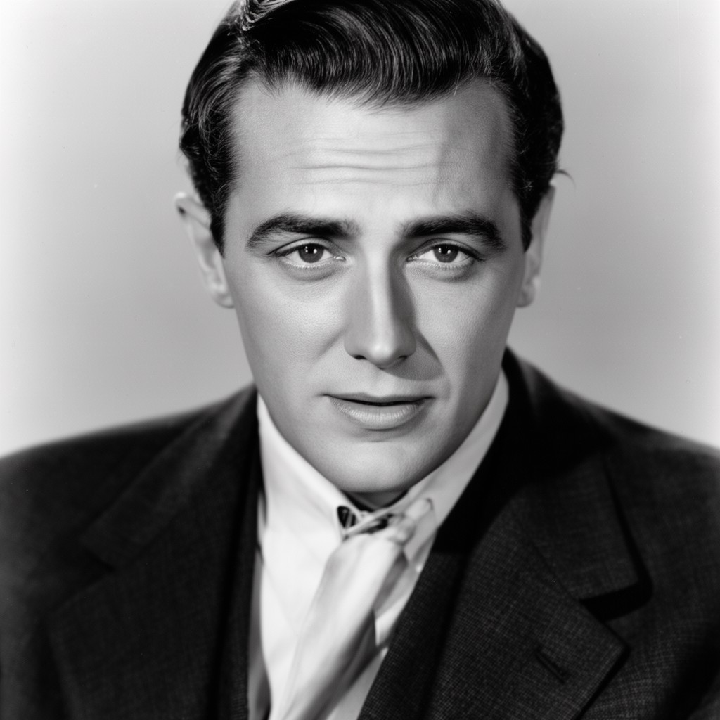 AI-generated illustration of Douglas Fairbanks Jr.