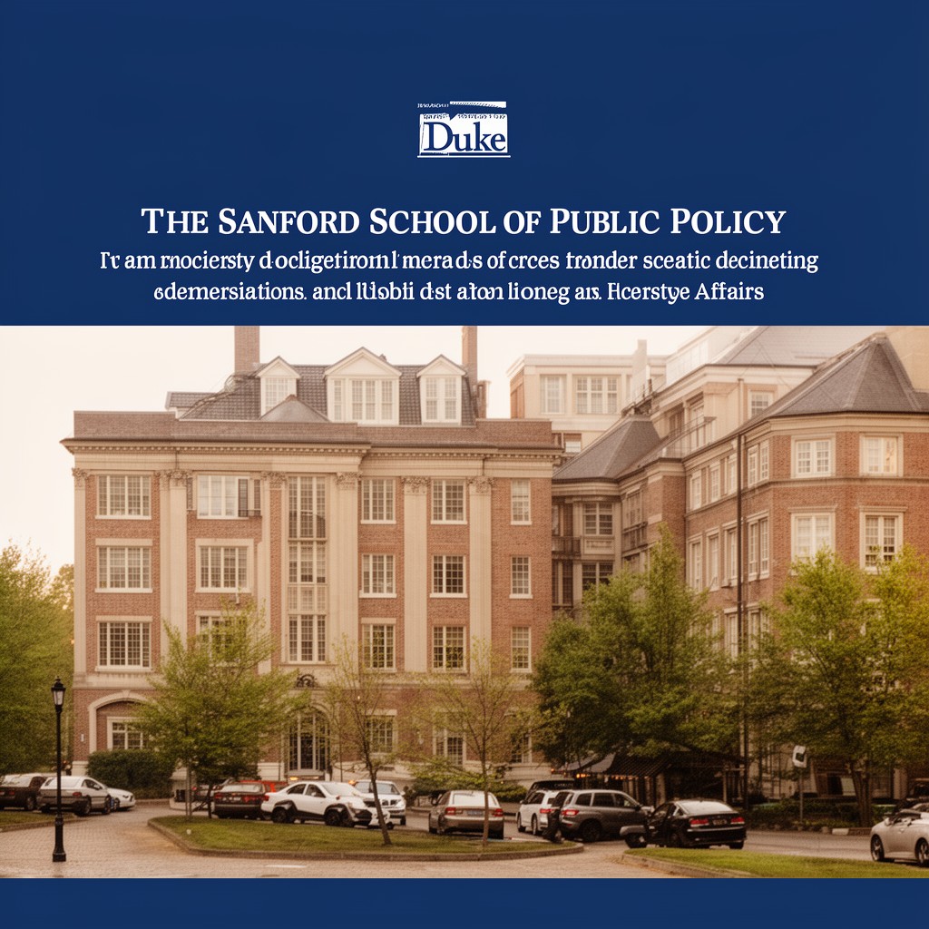 AI-generated illustration of Sanford School of Public Policy