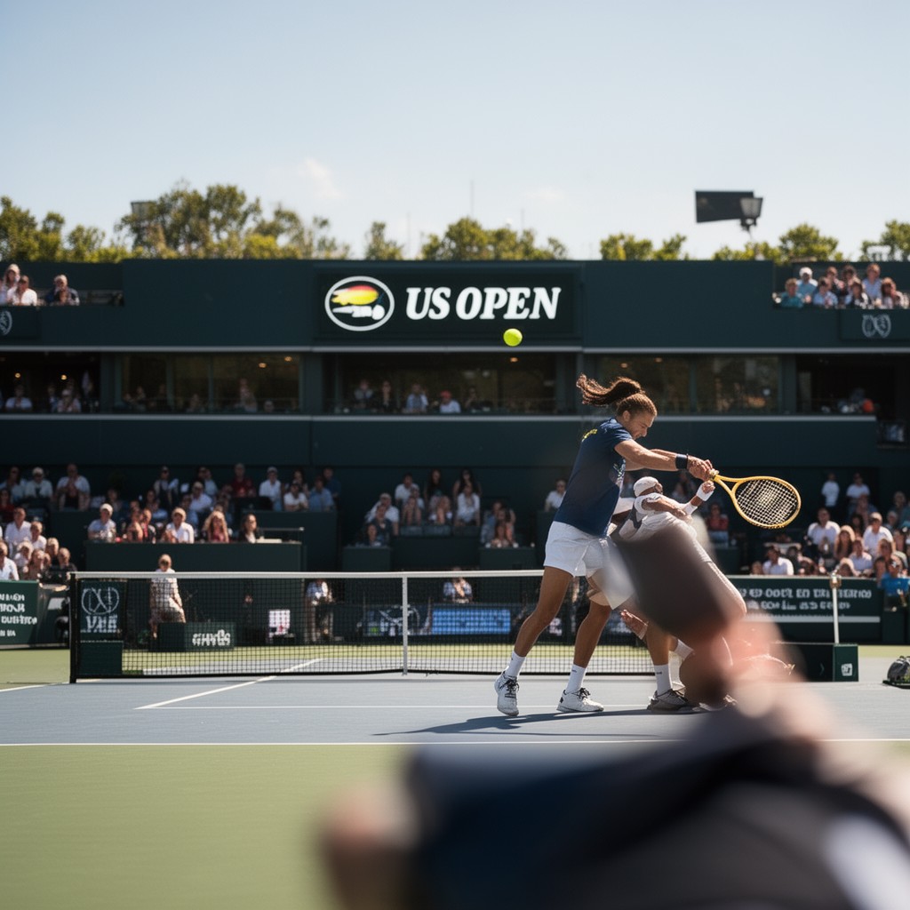 AI-generated illustration of US Open (tennis)