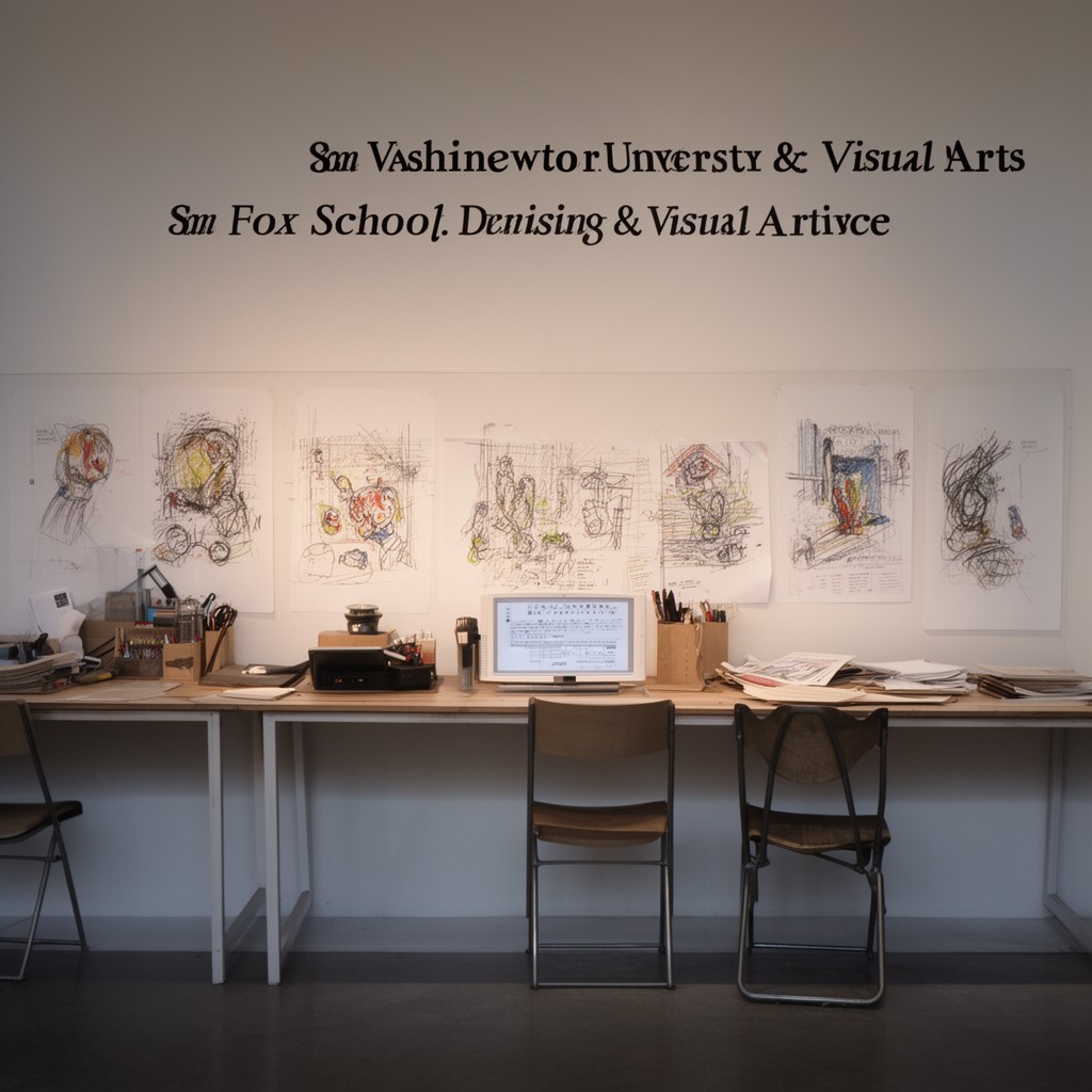 AI-generated illustration of Sam Fox School of Design & Visual Arts