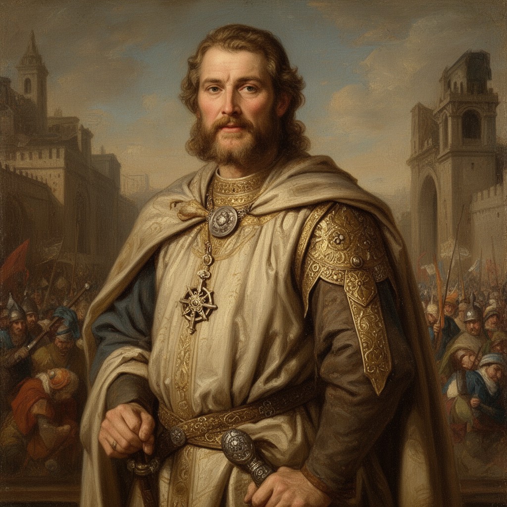 AI-generated illustration of Charlemagne
