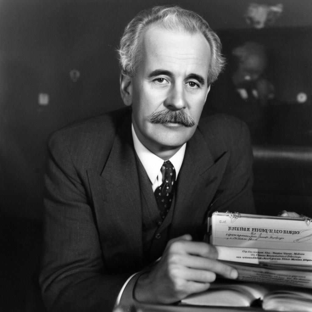 AI-generated illustration of Jerome Kern