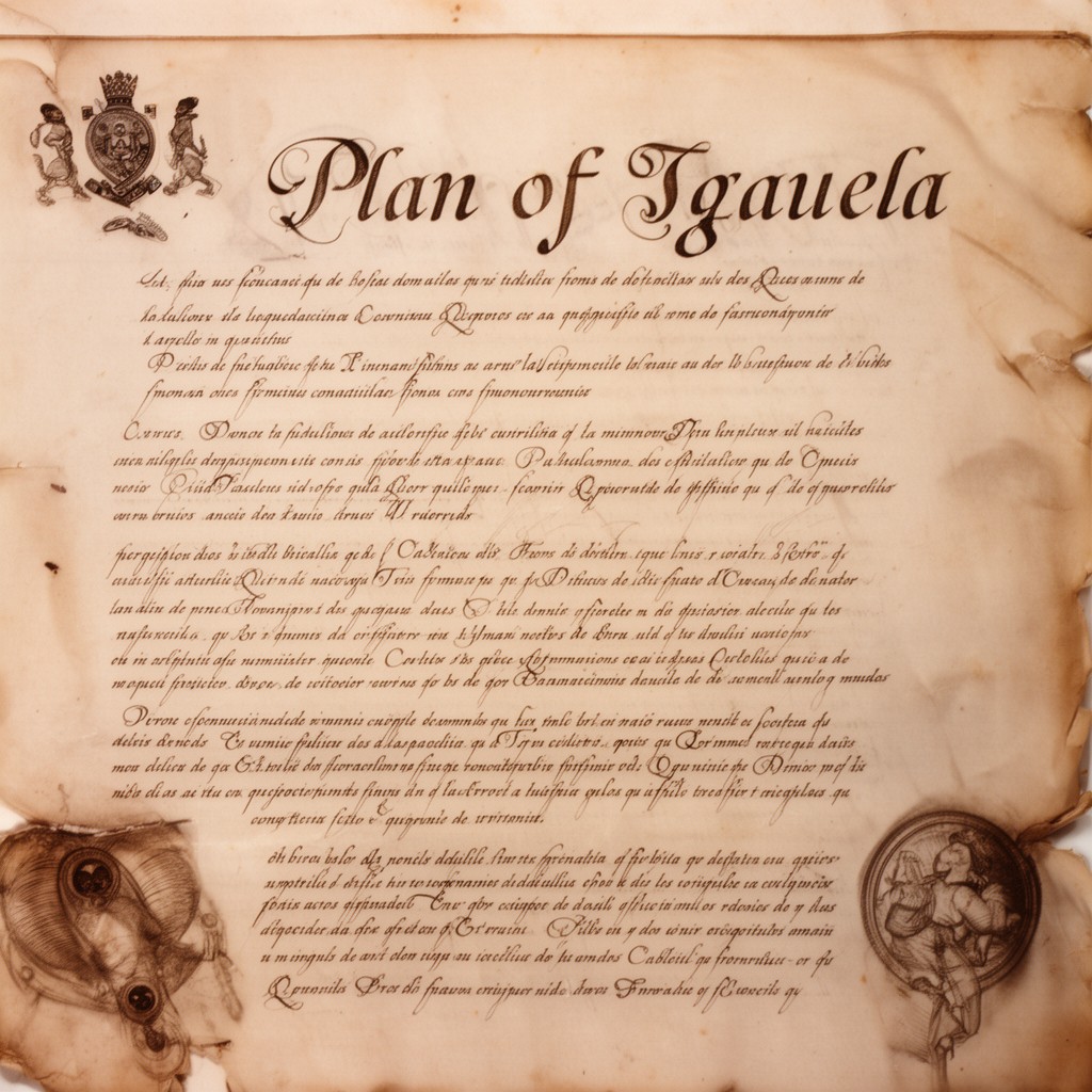 AI-generated illustration of Plan of Iguala