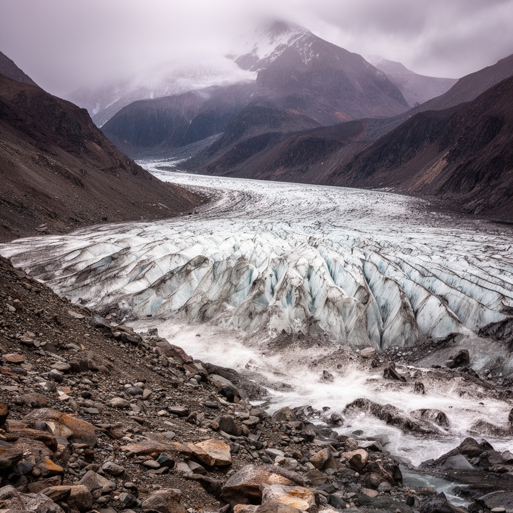 AI-generated illustration of English Glacier