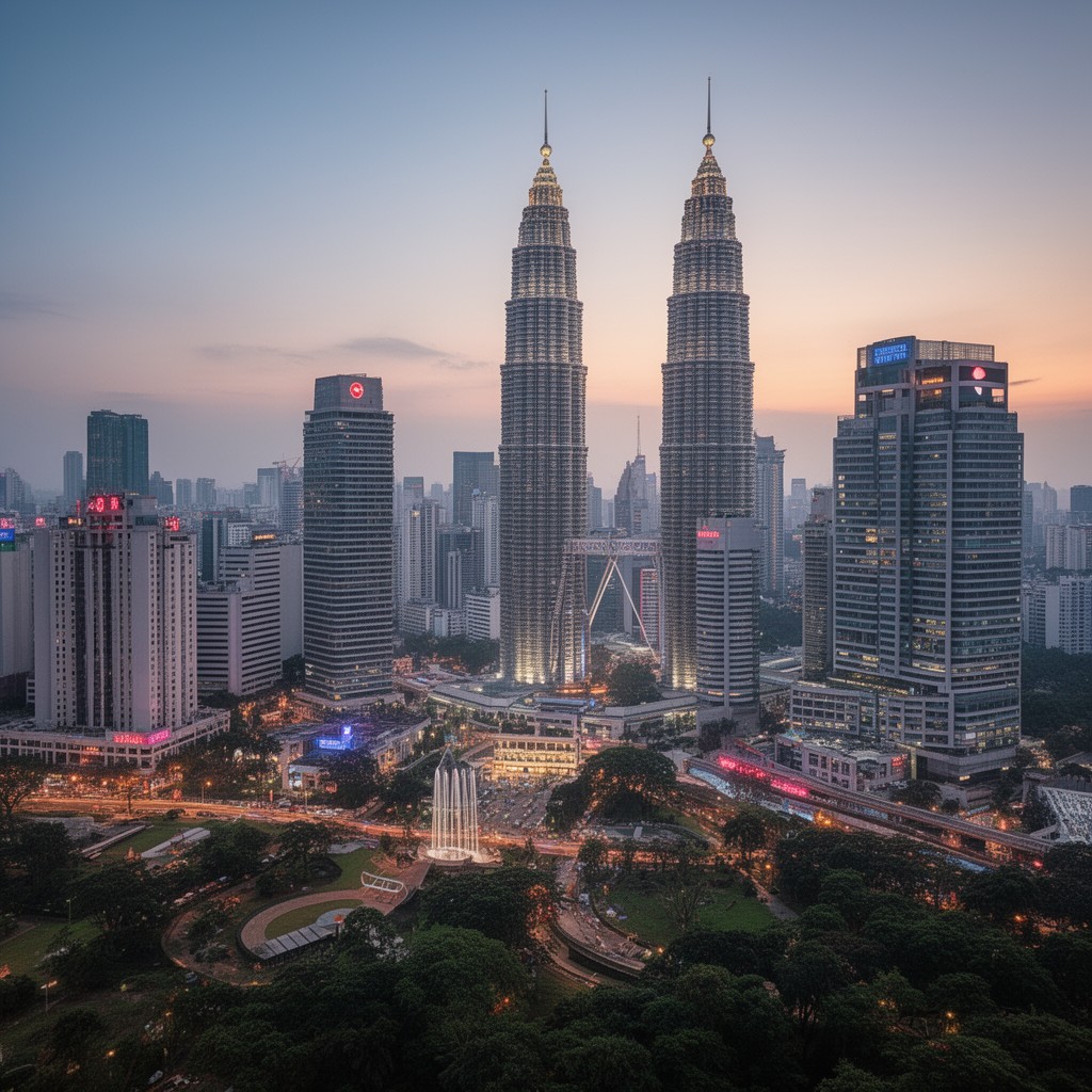 AI-generated illustration of Kuala Lumpur