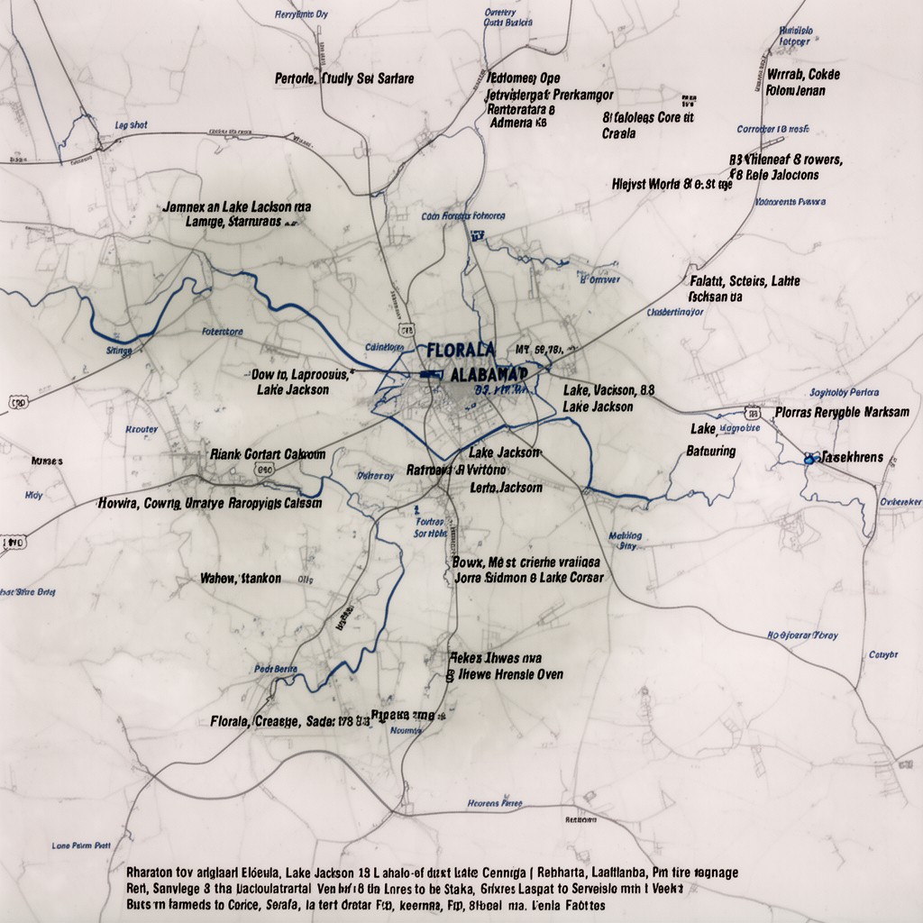 AI-generated illustration of Florala, Alabama
