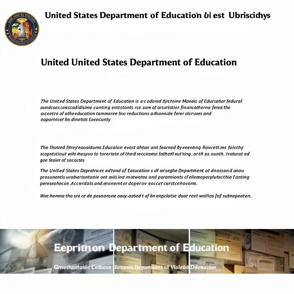 AI-generated illustration of United States Department of Education